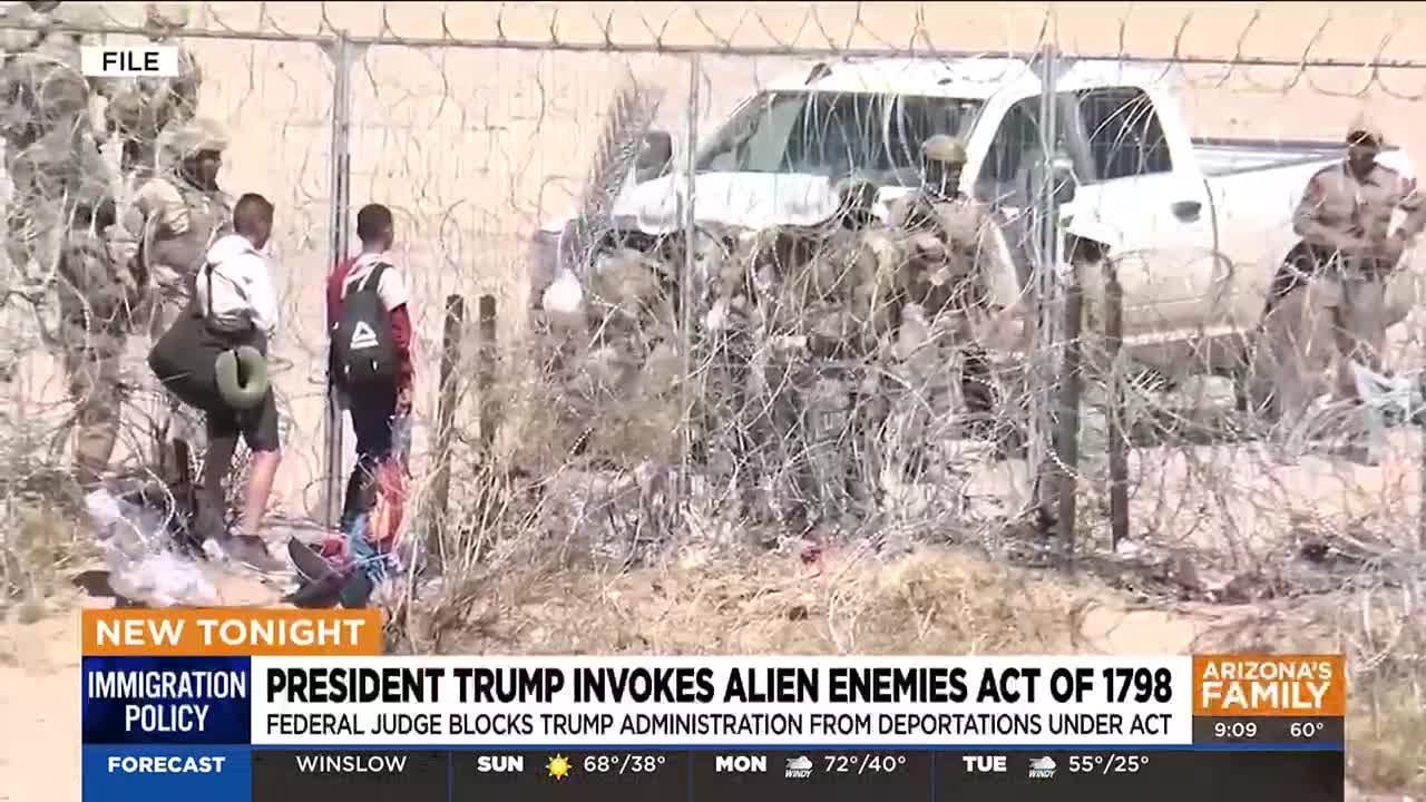 Judge temporarily bars President Trump's deportations under Alien Enemies Act