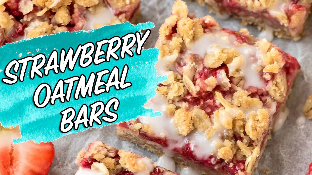 Healthy Strawberry Oatmeal Bars