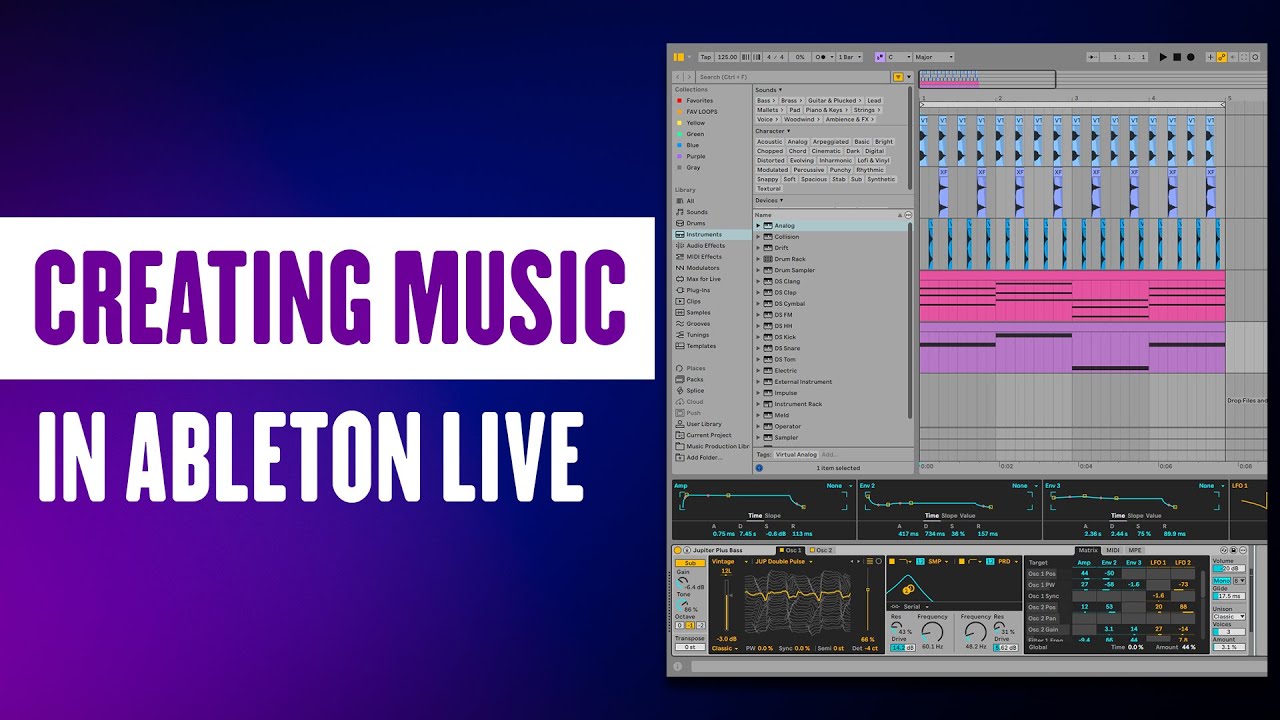 Your first Beat, Chord Progression and Bassline in Ableton Live | Explained in Hindi (Chapter 9)