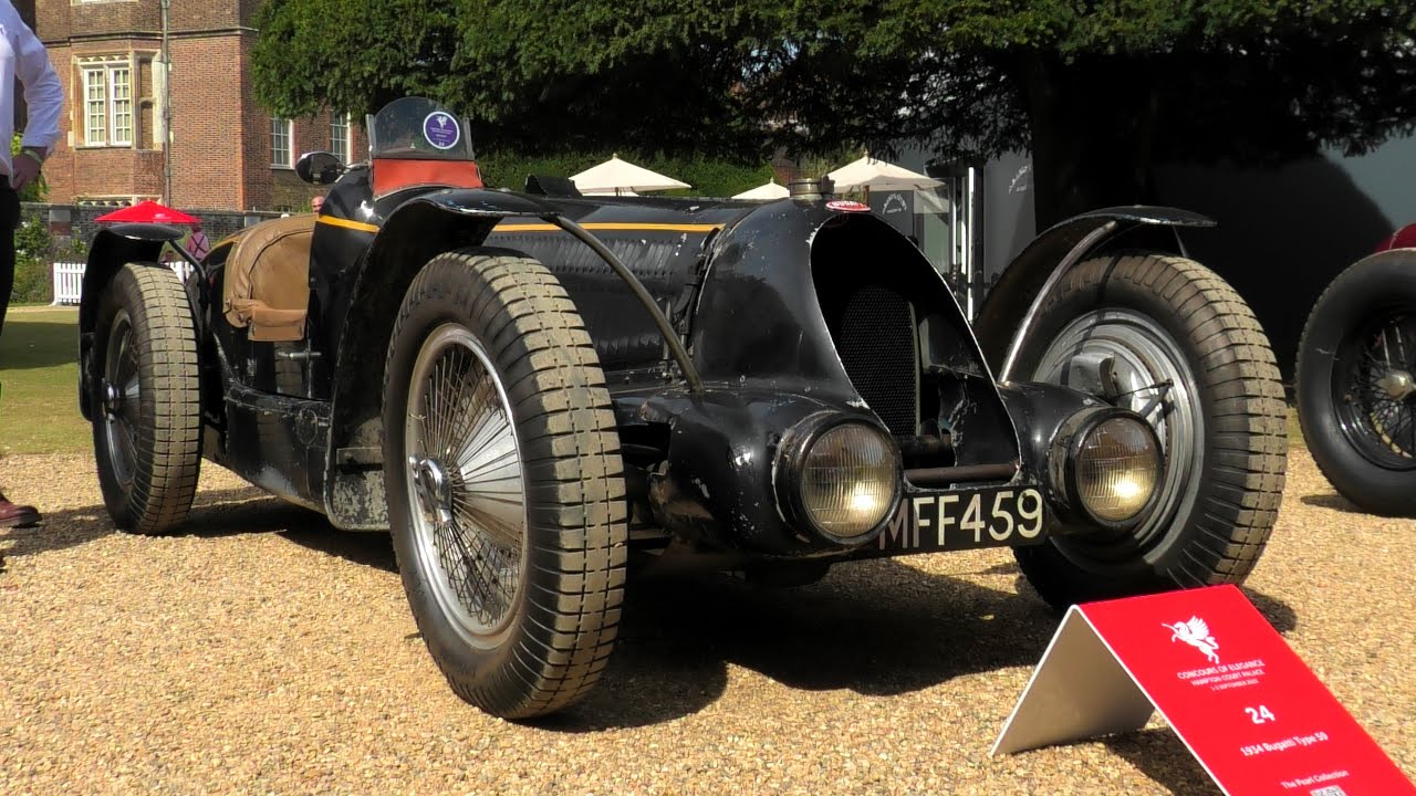 Bugatti Type 59 Sport | Start Up + Revs + Driving | London
