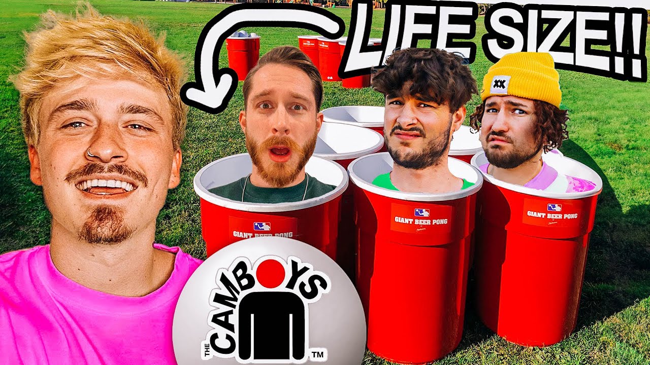 LIFE-SIZED FEAR PONG w/ THE CAMBOYS!