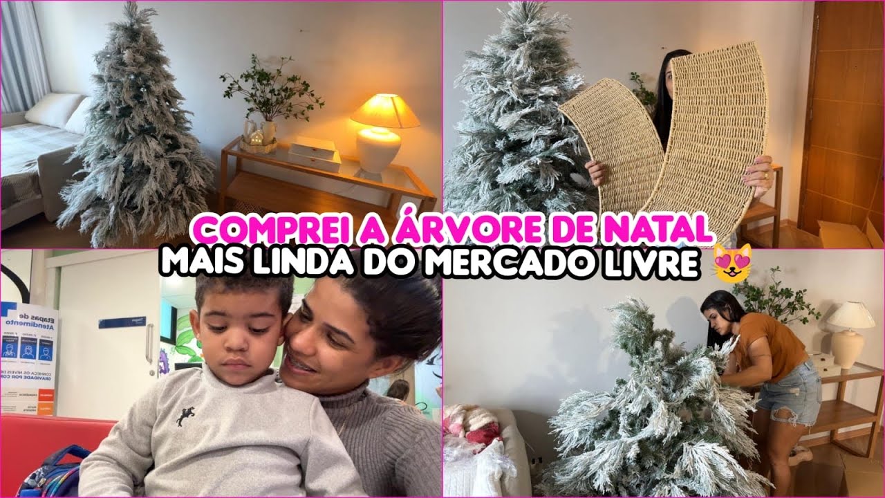 ✅COMPREI A ÁRVORE DE NATAL MAIS LINDA DO MERCADO LIVRE 🌲 QUANTO CUSTOU? SERÁ QUE VALEU A PENA?