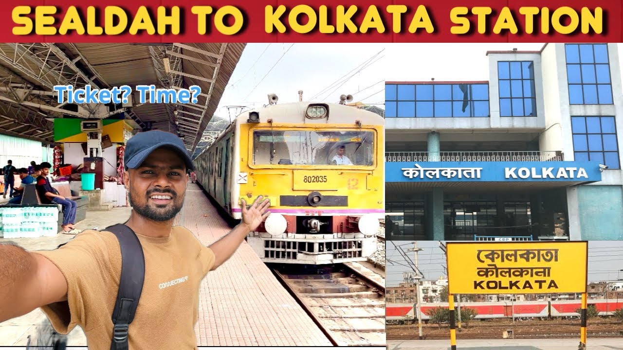 Sealdah To Kolkata Station By New Local Train Journey Vlog || 