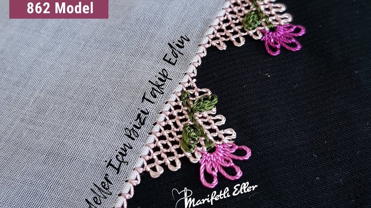 Dikkat | Çok Farklı ve Çok Güzel Bir İğne Oyası | 862. Model #iğneoyası #needlelace