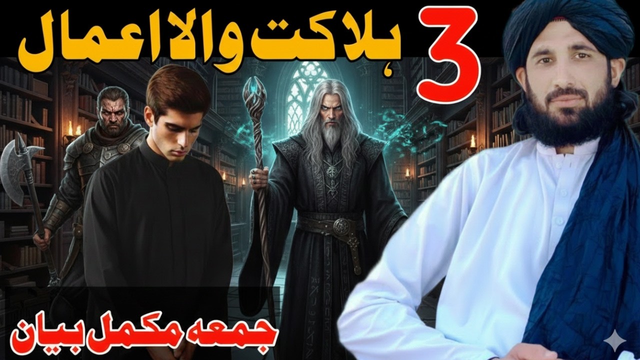 mualana syed hashmi bayan | 3 ہلاکت والا اعمال | islamic pushto  bayan