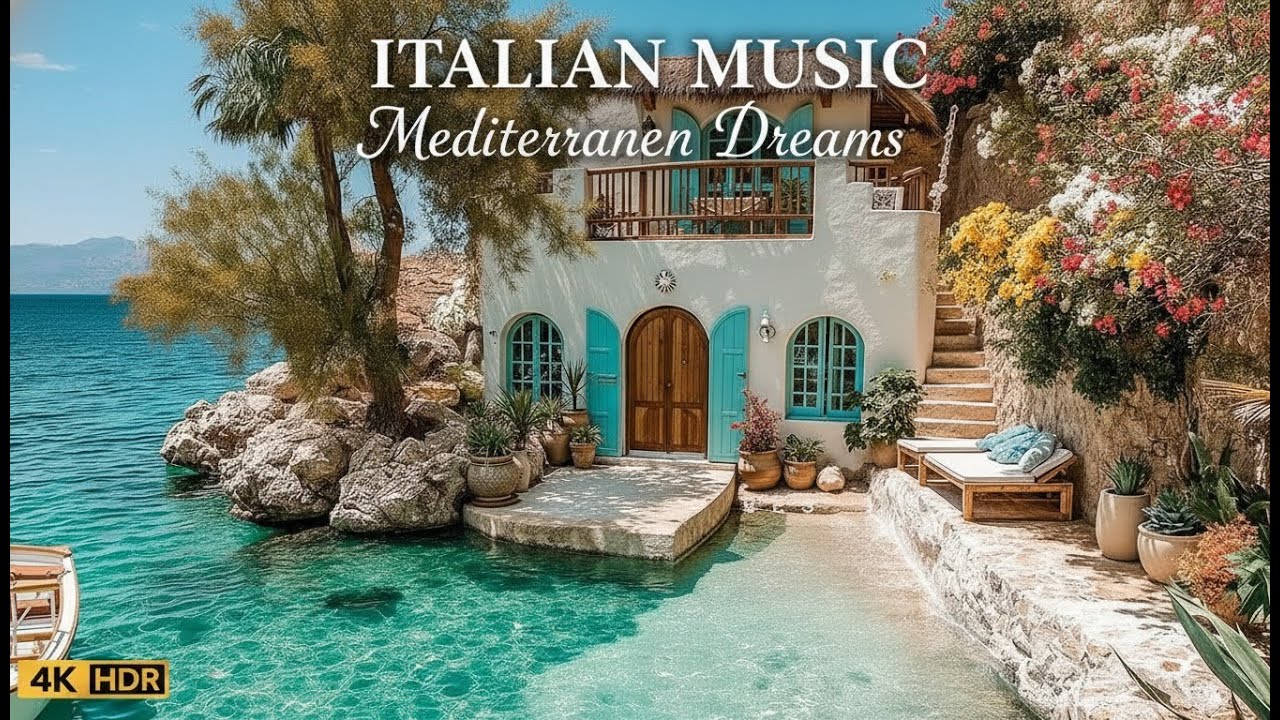 Italian Coast Serenity 🎶 Soft Guitar Sounds & Romantic Seaside Serenity on the Italian Coast 4K