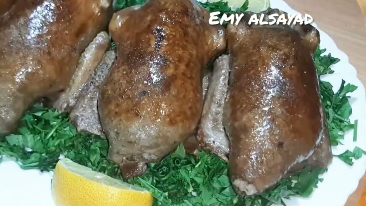 طريقة عمل الحمام المحشي بطعم بيتي أصيل How to make stuffed pigeon