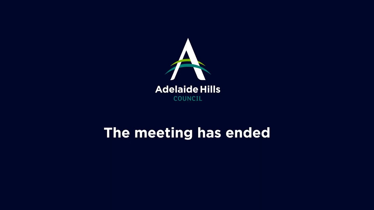 Adelaide Hills Council Live Stream