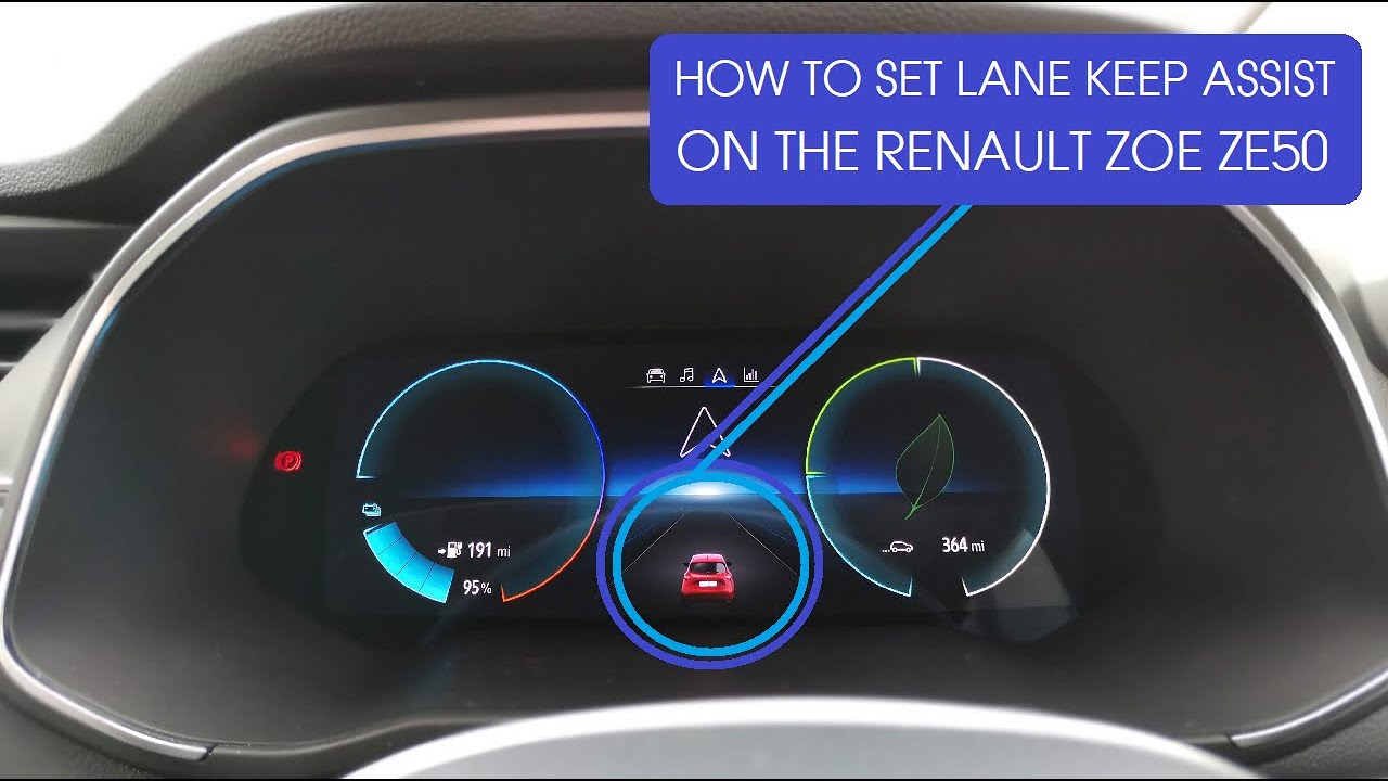 How to set up lane keep assist on the Renault Zoe ZE50