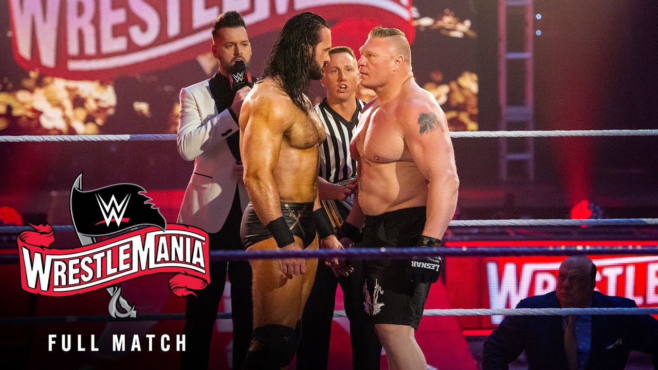 ПОЛНЫЙ МАТЧ: Дрю Макинтайр против Брока Леснара и Биг Шоу: WrestleMania 36