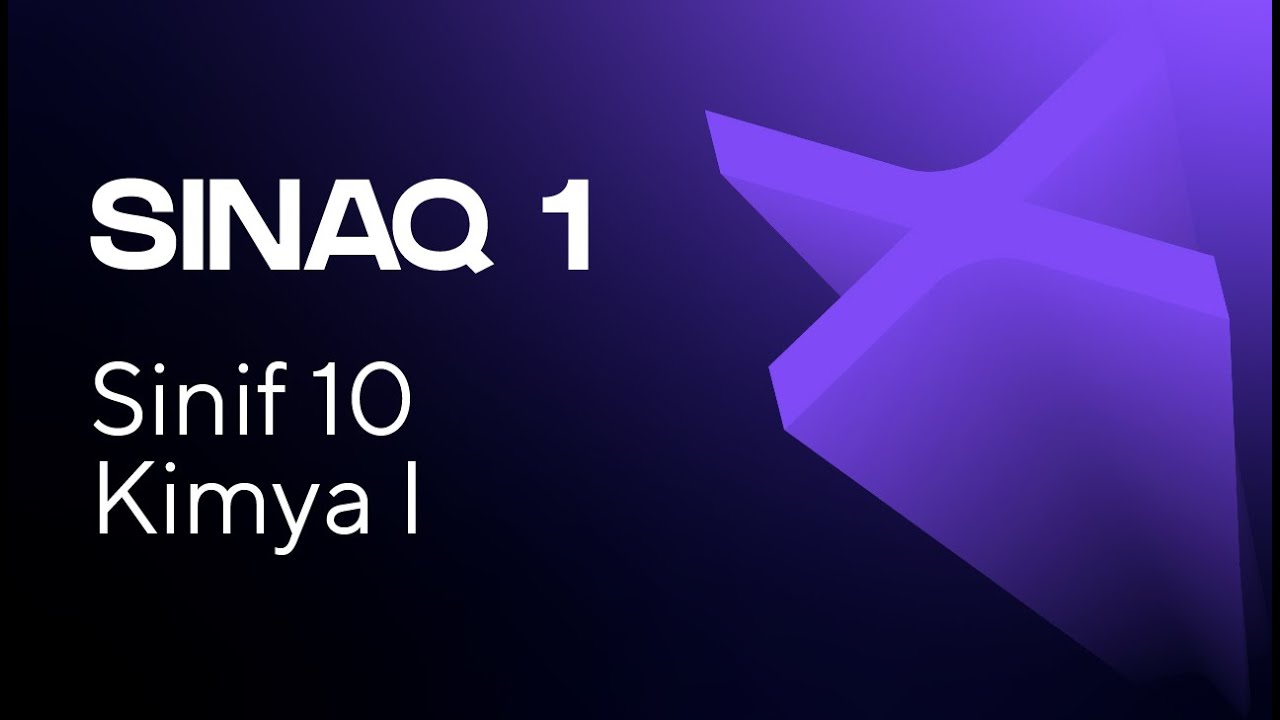 Kimya I 10-cu sinif   Güvən Sınaq 1 Qrup fənləri üzrə