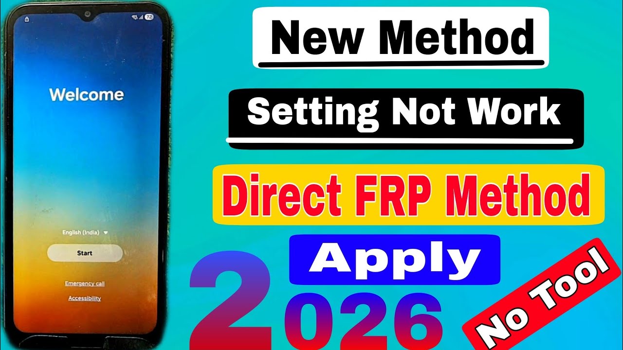 All Samsung FRP Bypass 2026 Android 13/14/15/16 Latest Trick💯% FRP Unlock Without Pc & Talkback 2026
