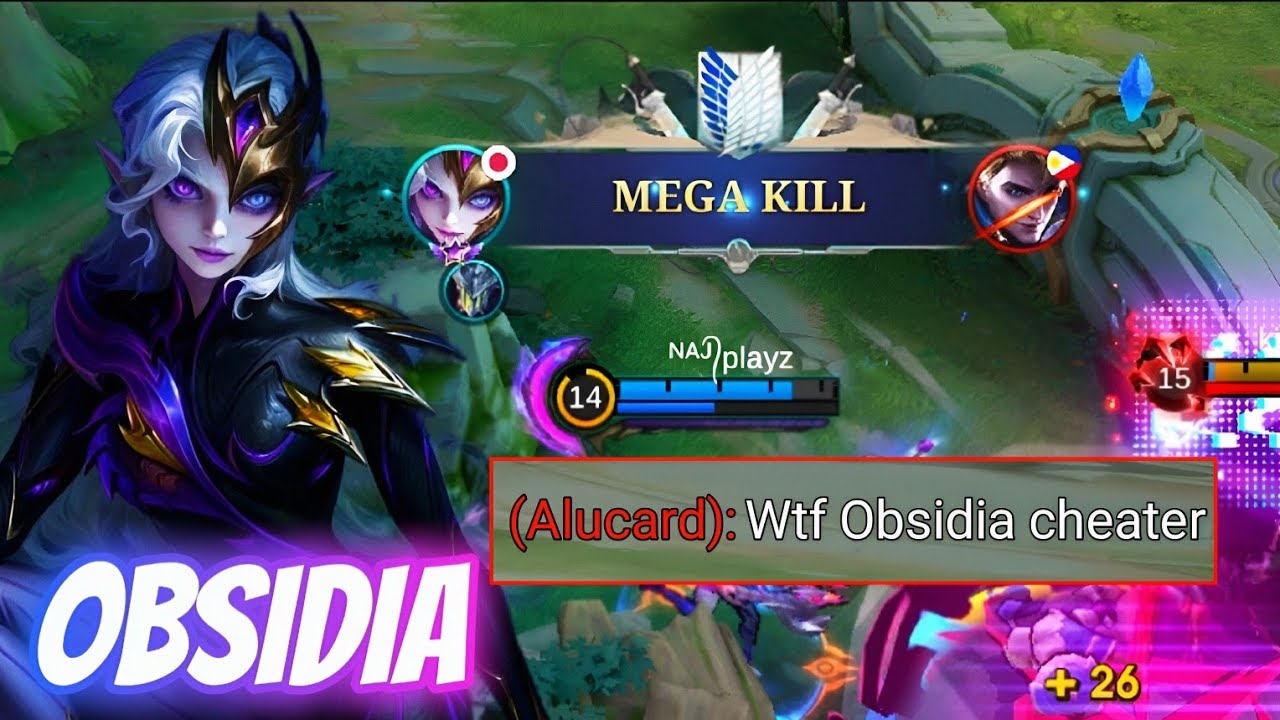 WHEN GLOBAL OBSIDIA ONE HIT BUILD!! - DOMINATE😱 SOLO RANK IN MOBILE LEGENDS