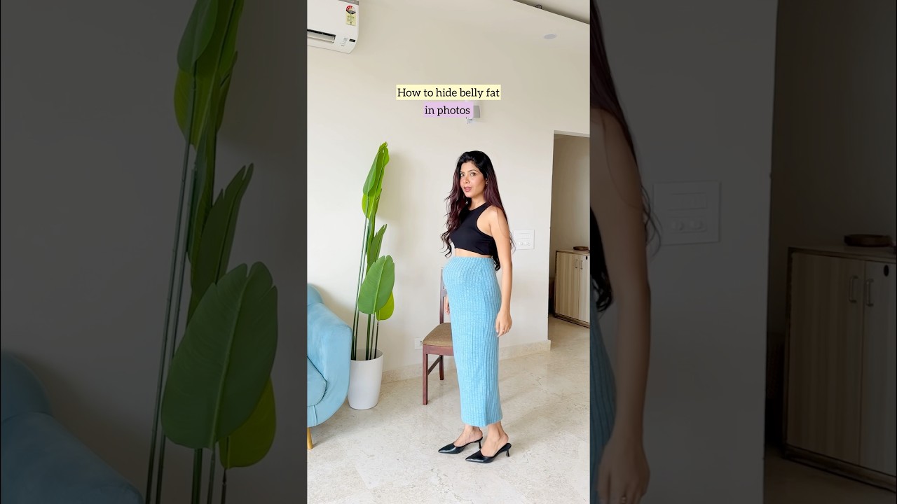 How to Pose to Hide Belly Fat | Posing Hacks for Girls | Camera Confidence Tips | Niharika Jain