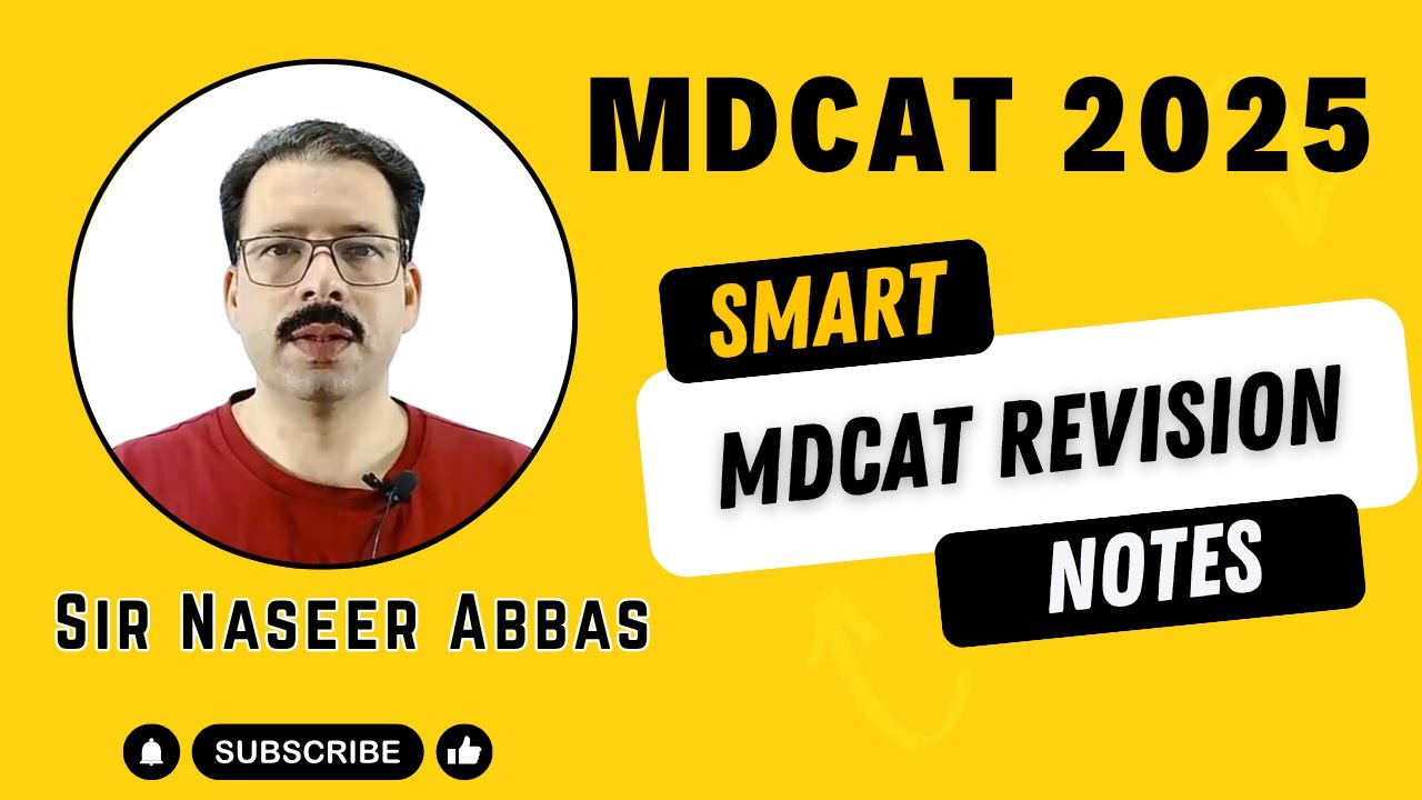 MDCAT Revision Notes 2025 - The BEST Study Plan for Medical Students