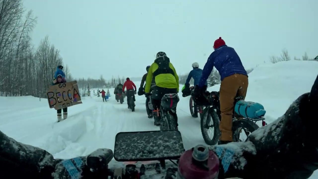 Susitna 100 winter back country race in Alaska