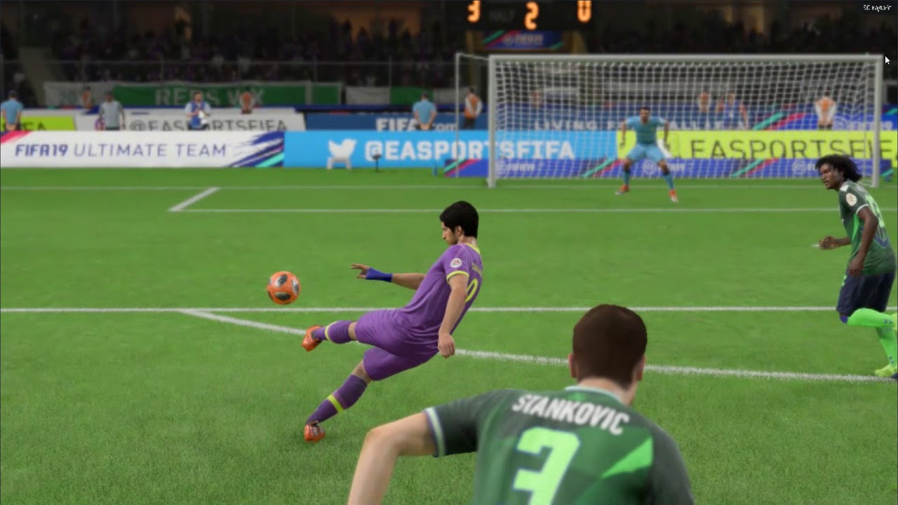 Luis Suarez\Beautiful goal in Fifa 19 #96