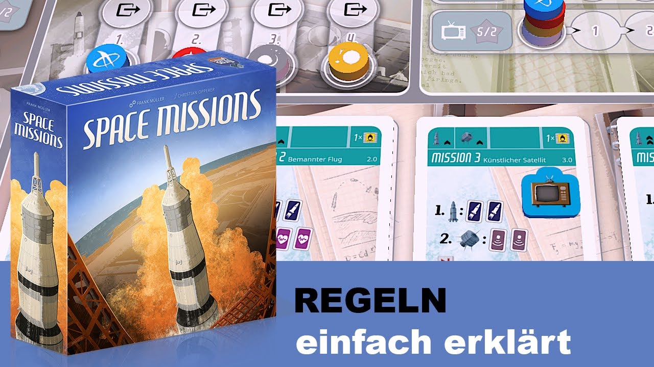 Space Missions  •  Regeln / Anleitung  •  Brettspiel