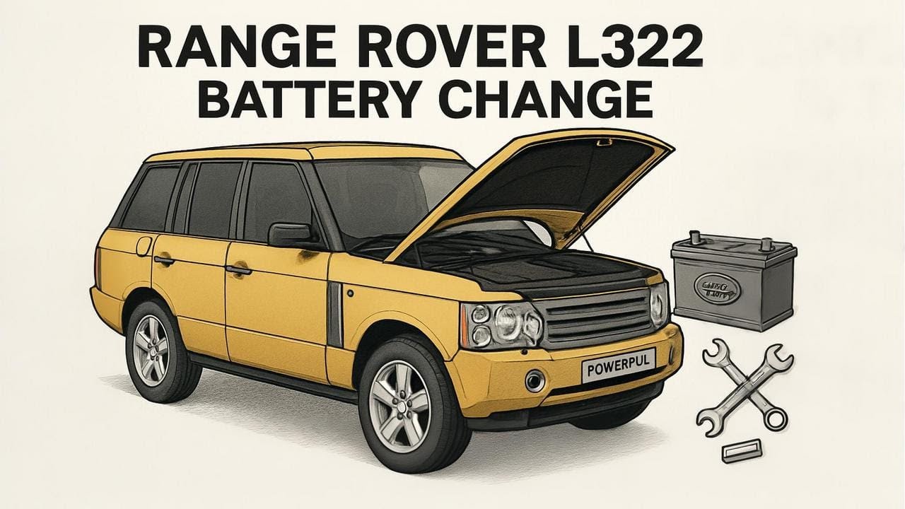 How to Remove / Replace The Main 12v Car Battery on a Range Rover L322