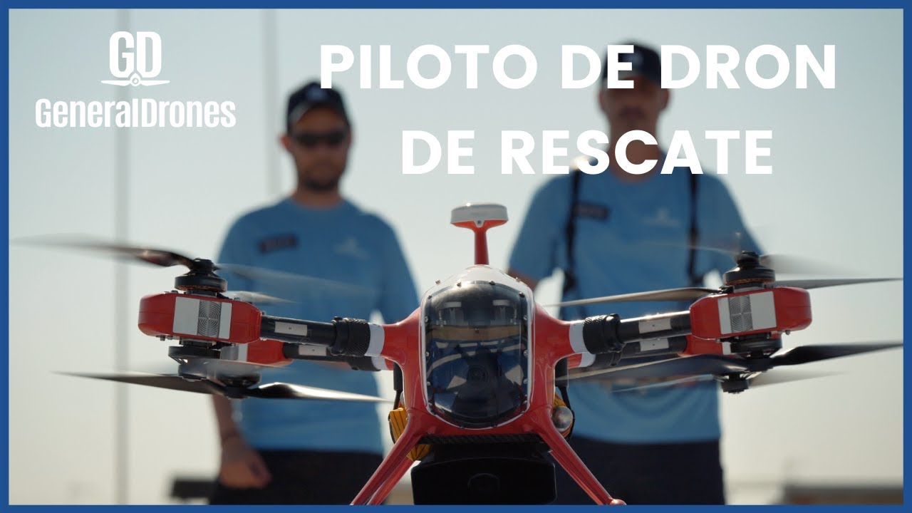 Equipo piloto de drones de rescate