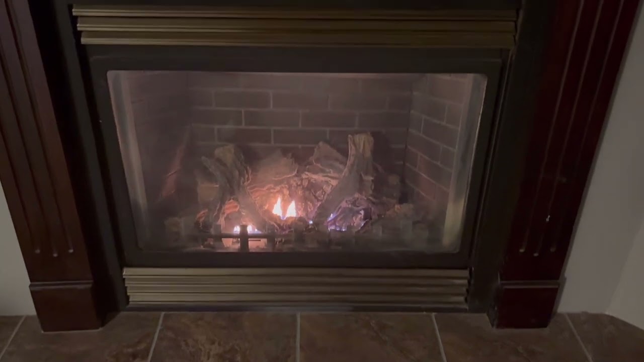 POV:  Realistic inside house basement fireplace! (2:20)