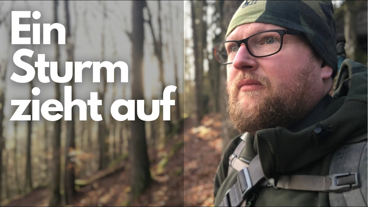 Bushcraft Camp oder Felsenlager? Wenig Schlaf bei Sturm im Wald - Wintersocke für die Hängematte
