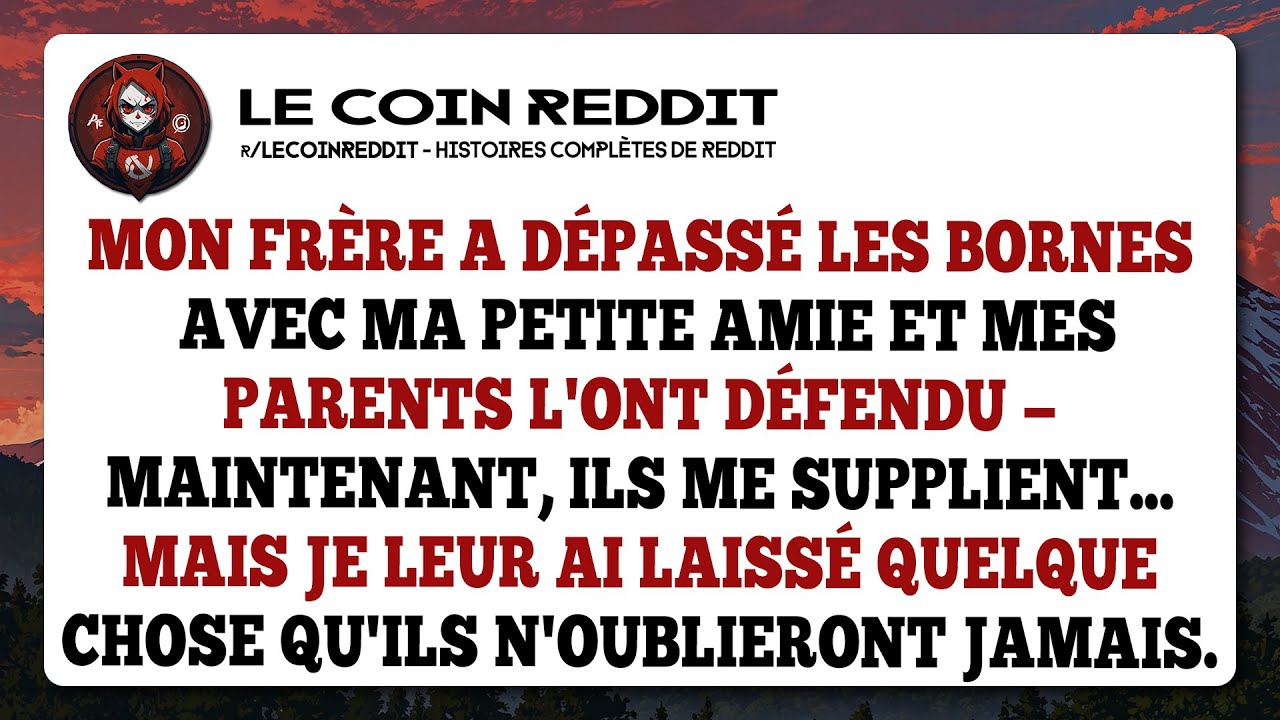 Ils ont défendu mon frère. Maintenant, ils regrettent et me supplient.