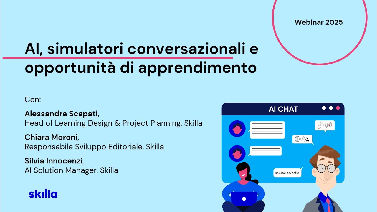 AI, simulatori conversazionali e opportunità di apprendimento