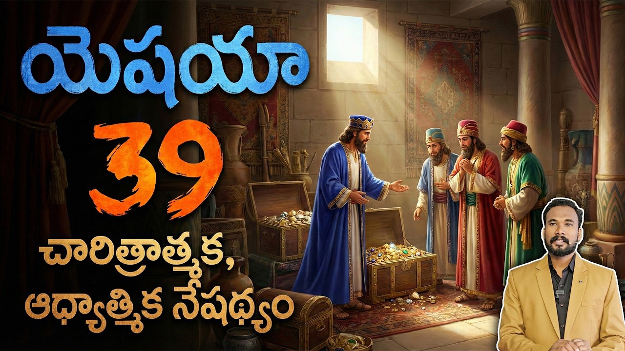 యెషయా 39 - చారిత్రాత్మక, ఆధ్యాత్మిక నేపథ్యం || Pastor JOHN PAUL #biblestudy #isaiah #pastorjohnpaul