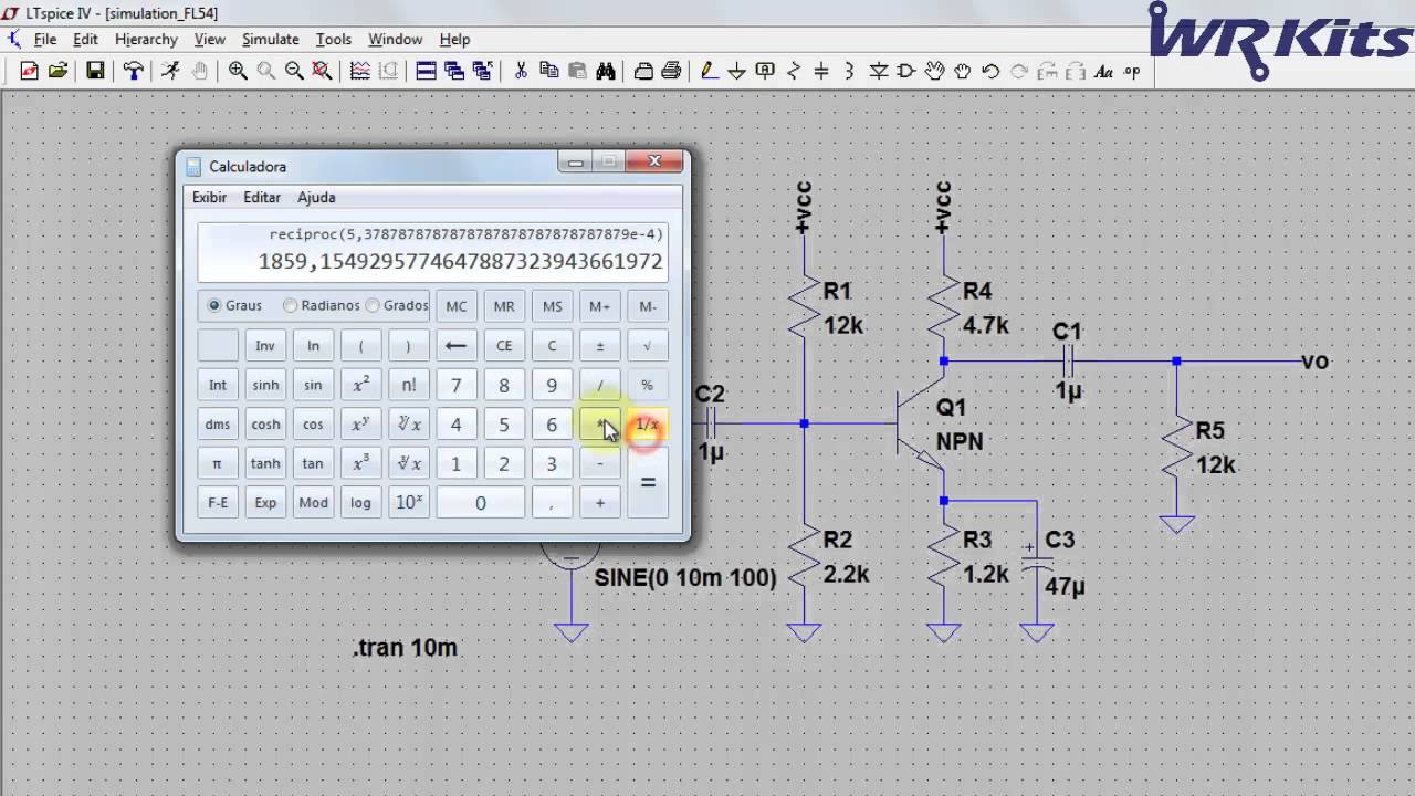 AMPLIFICADOR EMISSOR COMUM (CAPACITORES) | Fast Lesson #58