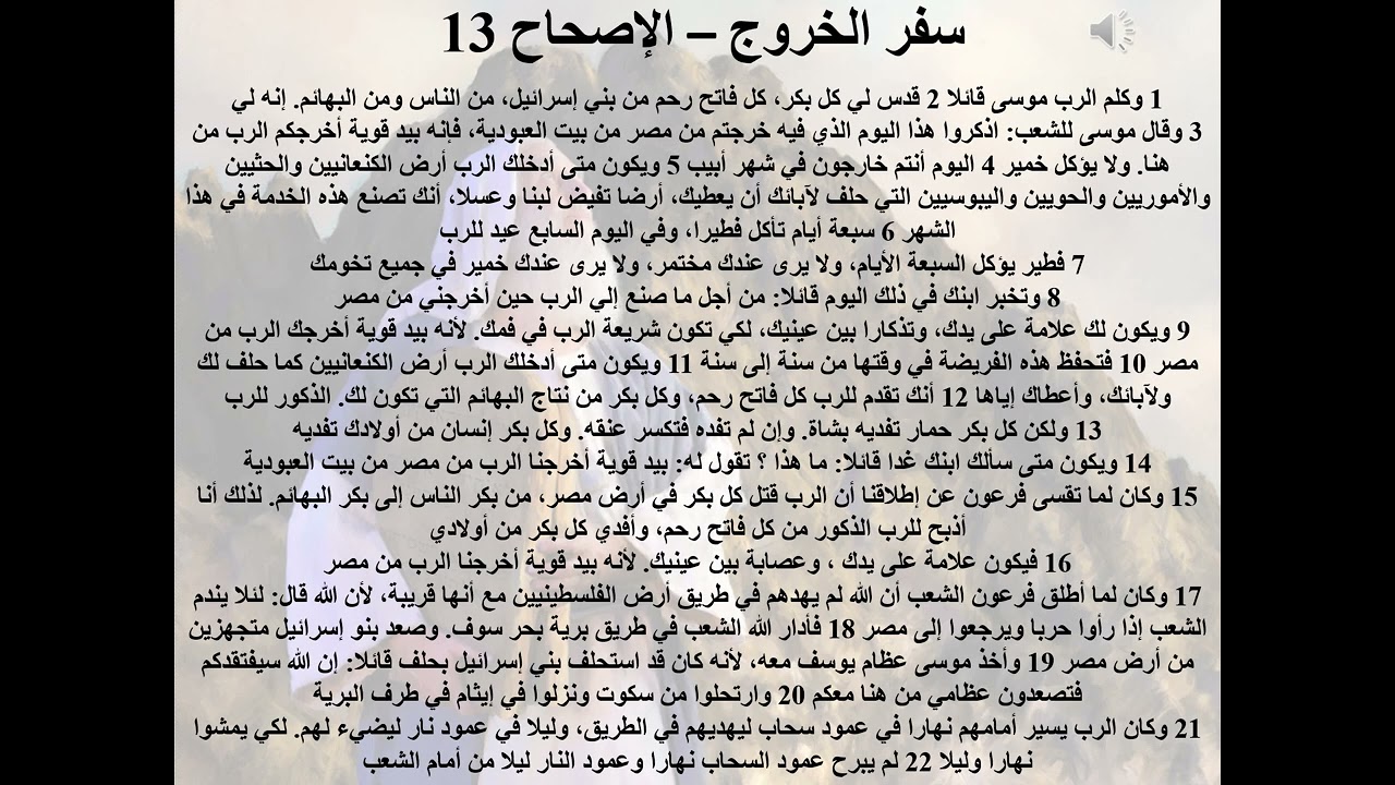 13- تبسيط سفر الخروج - الإصحاح 13 - رحلة التغيير 13 - استرجاع الذكرايات الروحية - ابونا لوقا ماهر