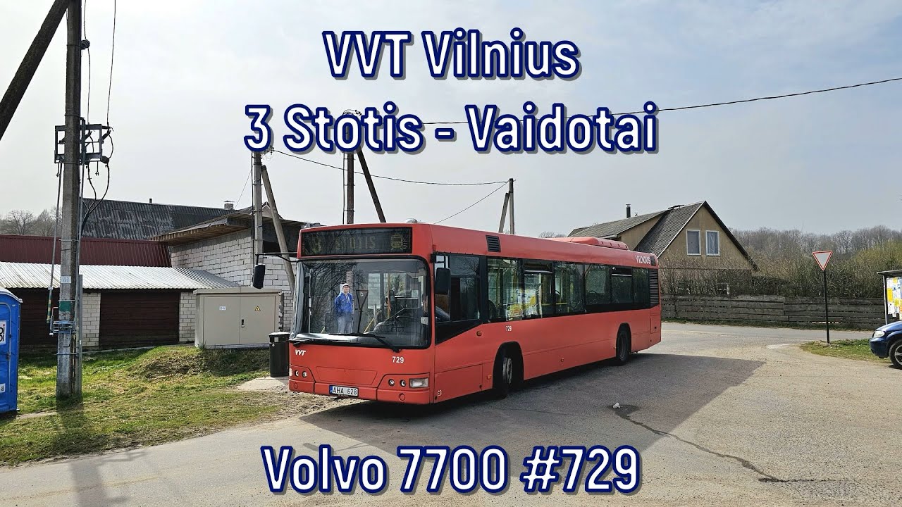 VVT Vilnius - linija 3, Volvo 7700 #729