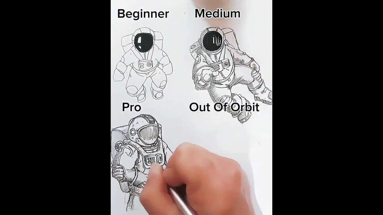 How to Draw ASTRONAUT 👨🏽‍🚀 