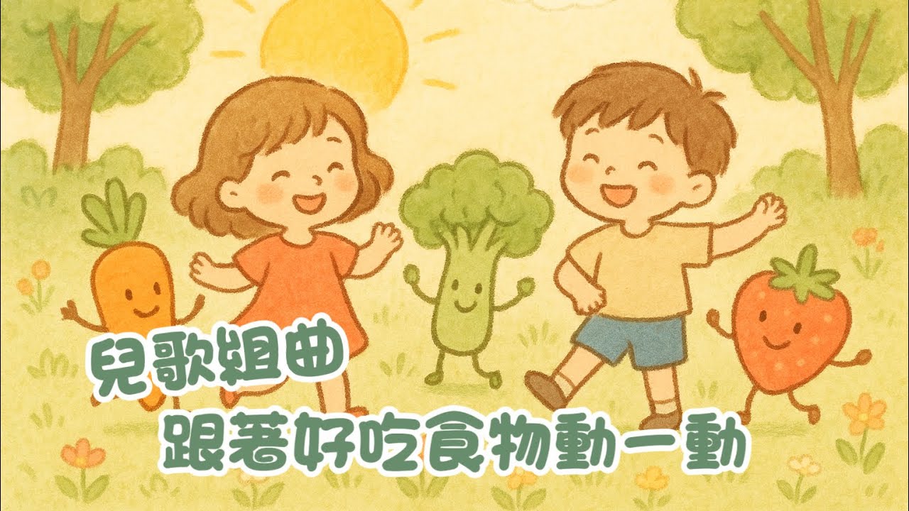  20分鐘不停歇！食物律動兒歌組曲｜跟著好吃的食物一起動一動｜寶寶律動｜啟蒙音樂