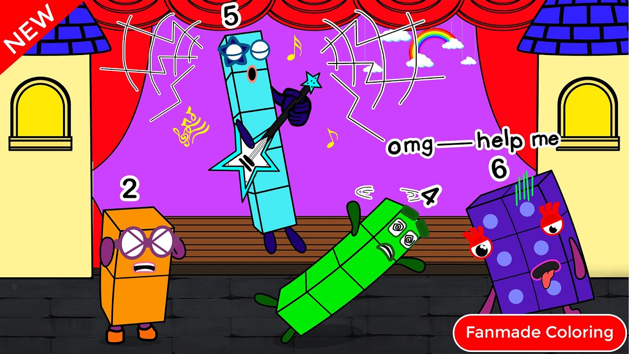 Stop !! The Voice Is Terrible | Numberblocks Fanmade Coloring Story
