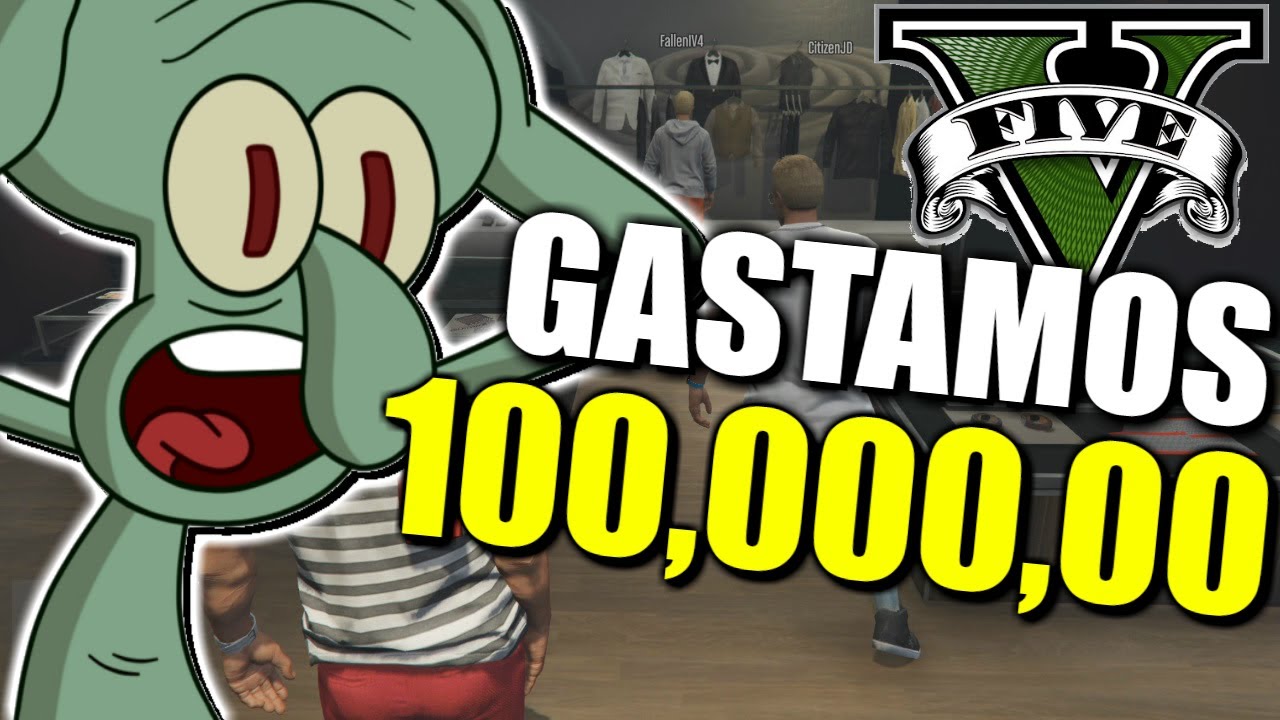 GASTAMOS TODO EN ROPA CARROS Y LUJOS! GTA V  con CEVICHE, FALLEN, SILVER, KAMEOYO Y TIO STEVE