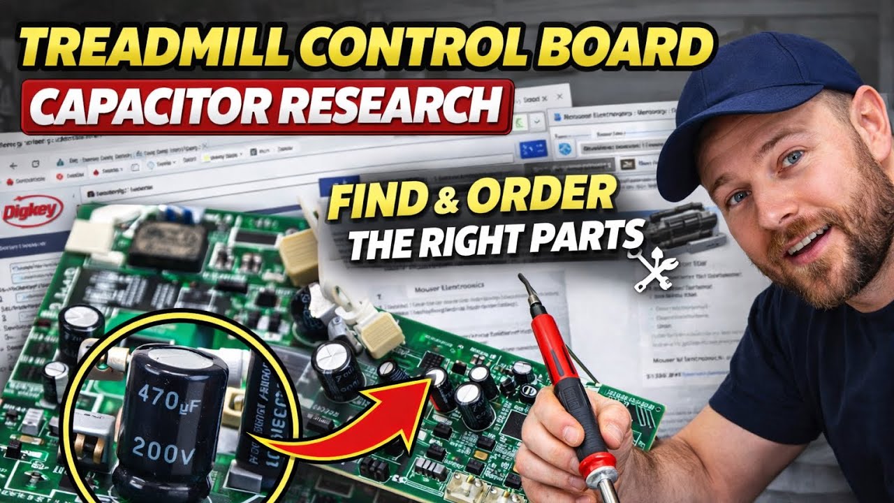 Treadmill Control Board Capacitor Research | How to Find & Order the Right Parts 🔧 