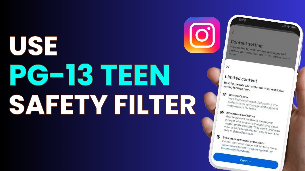 How To Use Instagram PG 13 Teen Safety Filter !