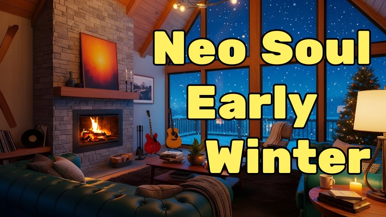 🎸 Acoustic Winter Cabin Soul | Neo Soul, R&B Lofi Upbeat Chill Mix for Creative Inspiration