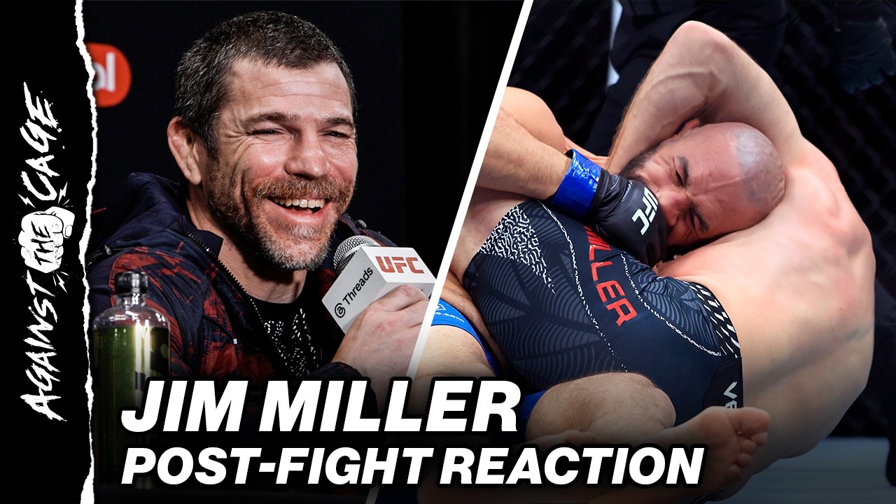 Jim Miller reacts to his stunning first round submission at UFC 328 | Against the Cage