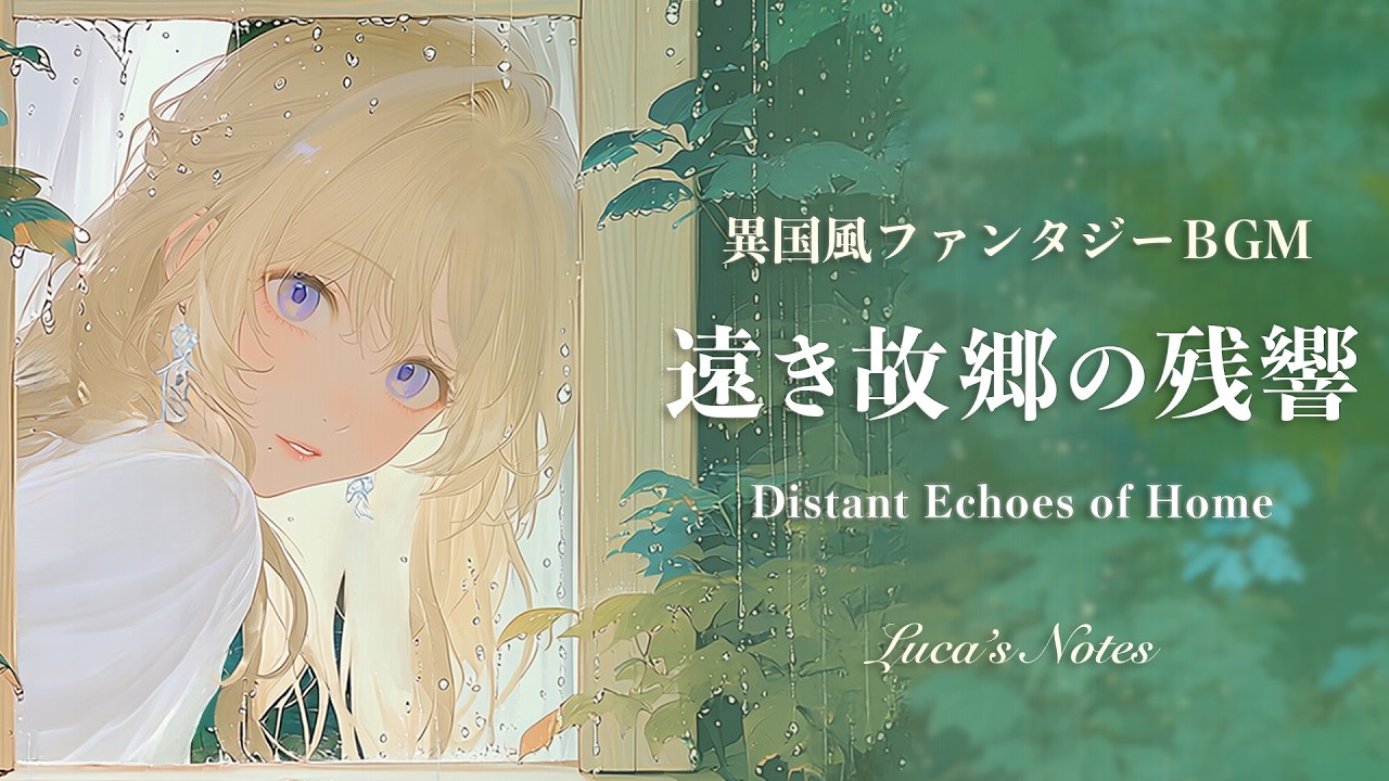 【2時間】Luca’s Notes｜遠き故郷の残響-雨音とケルトBGM | Twilight Ambient for Study / Reading / Reflection