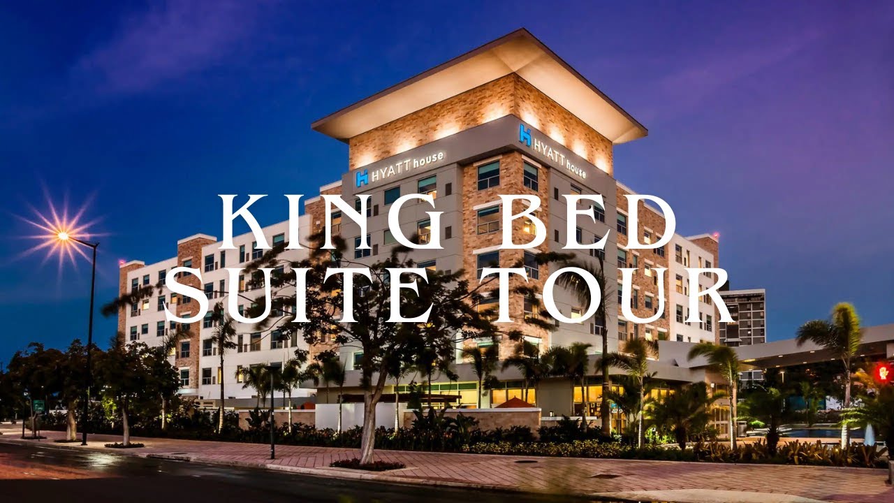Luxury Unleashed: The Stunning King Bed OneBedroom Kitchen Suite at Hyatt House San Juan Puerto Rico