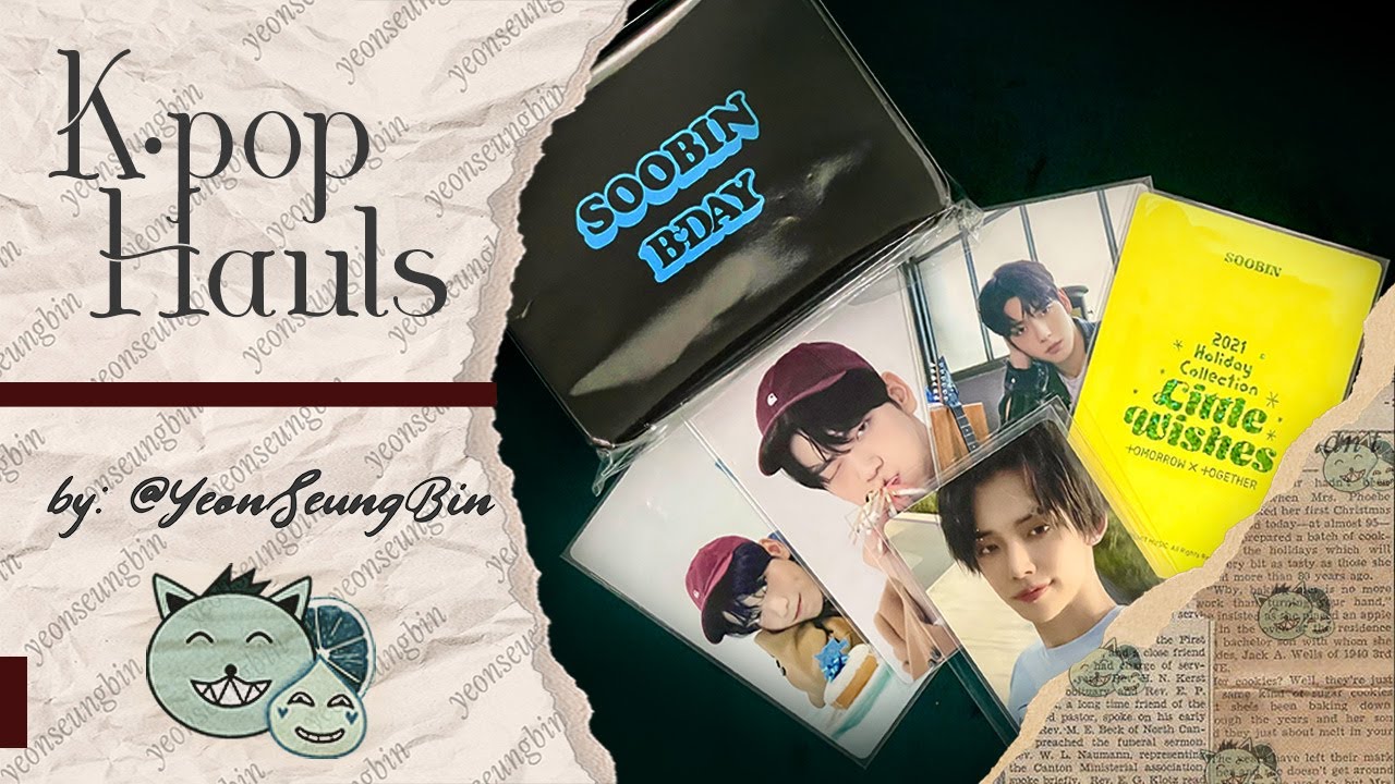 PHOTOCARD HAULS — TXT: Soobin Little Wishes Holiday Box PC + Soobin Bday PCs + Yeonjun Fight ver. PC