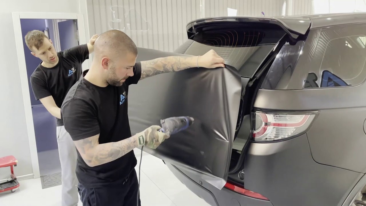 Range Rover облепяне с фолио Черен Сатен за BgKrasi / Range Rover in Satin Black for Krasi Fifa