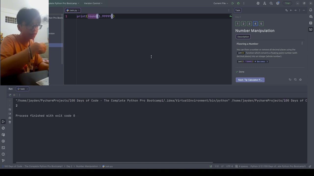 100 Days Learning Python – Day 2. Python Data Types and Mathematical Operations