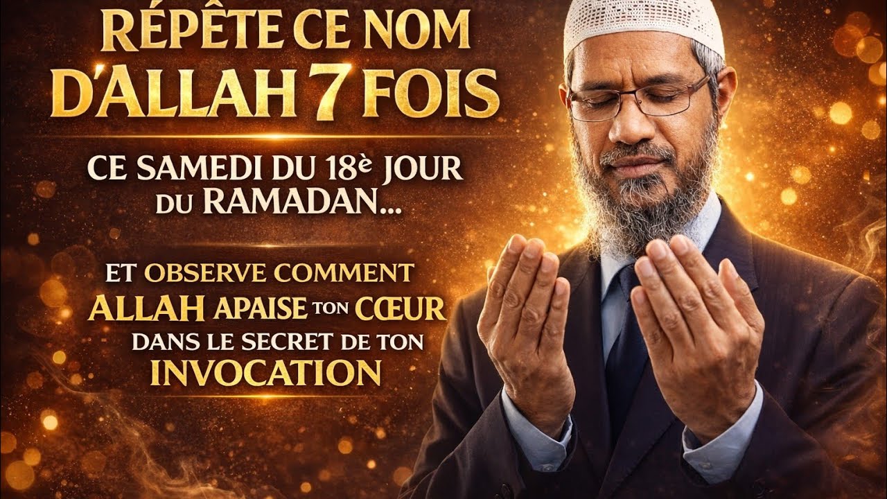 Ce Samedi Du 18è jour du Ramadan : Répète Ce Nom d’Allah 7 Fois Et Ressens Sa Présence Dans Ton Cœur