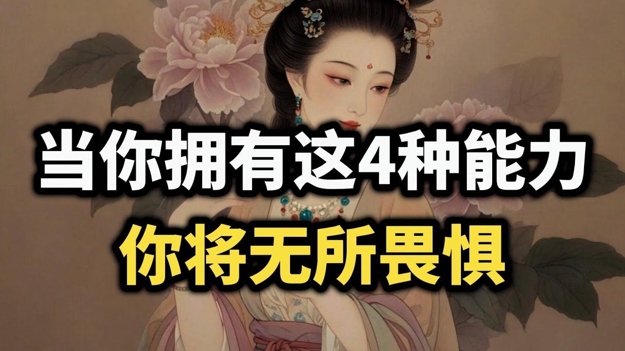 当你拥有这4种能力，你将无所畏惧~ #强者思维 #逆袭 #成长思维 #开悟 #认知觉醒 #情绪管理 #自我提升 #智慧
