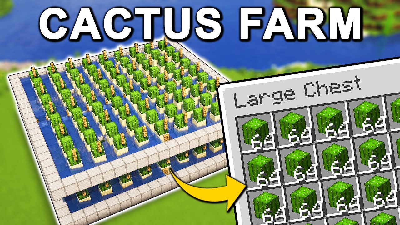 The BEST Cactus Farm in Minecraft 1.21+ (Tutorial)