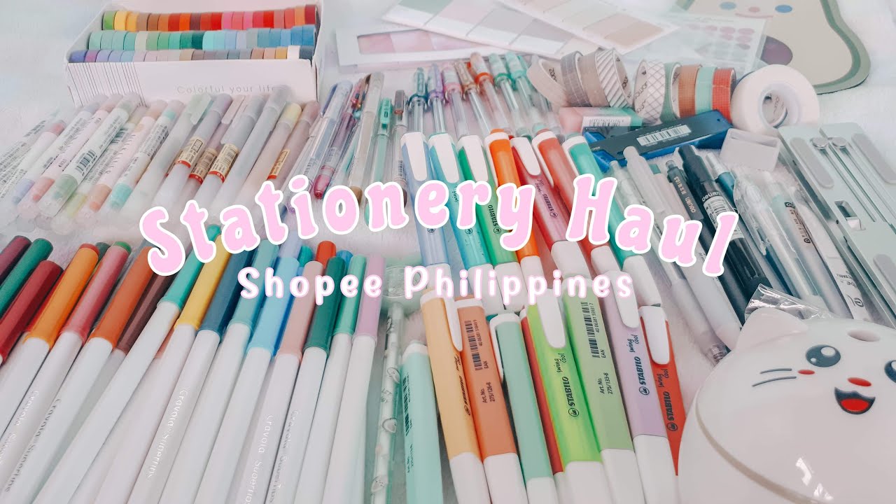 Shopee Stationery Haul | back to school essentials✏📚