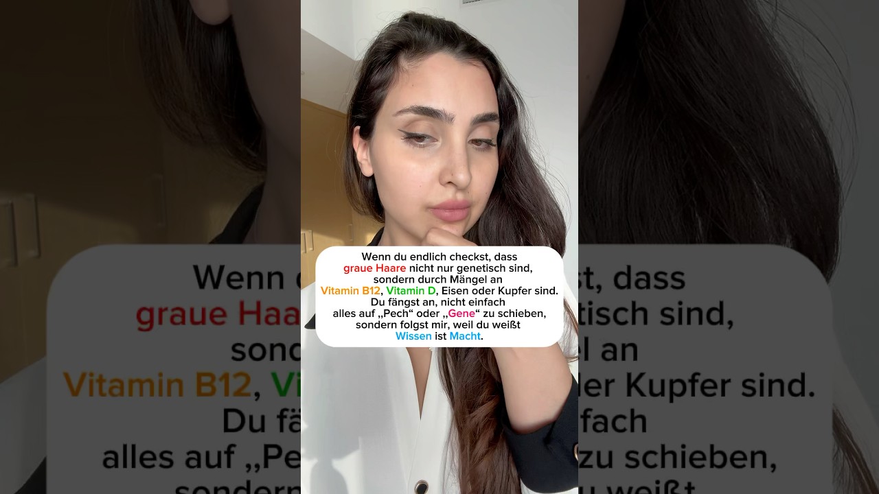 Graue Haare mit Anfang 20 oder 30? 